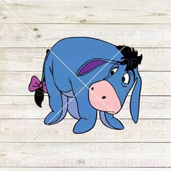 eeyore winnie the pooh 018 svg dxf eps pdf png, cricut, cutting file, vector, clipart