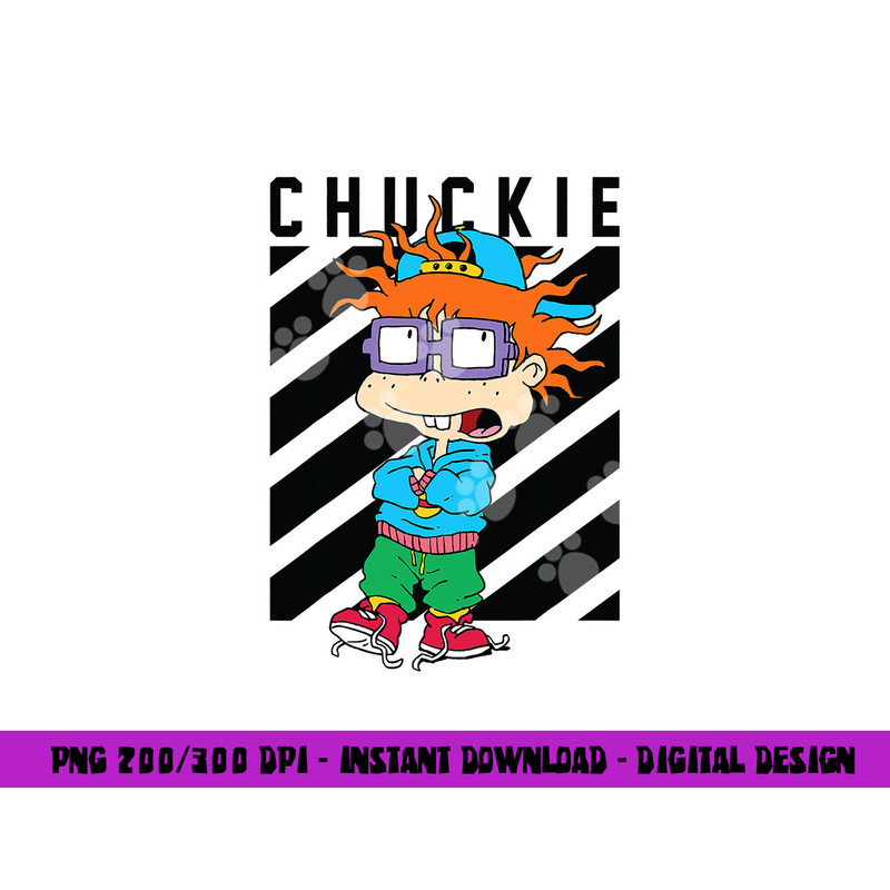 Black Taping Cool Chuckie With Baseball Hat png, sublimation copy.jpg