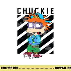 black taping cool chuckie with baseball hat png, sublimation copy