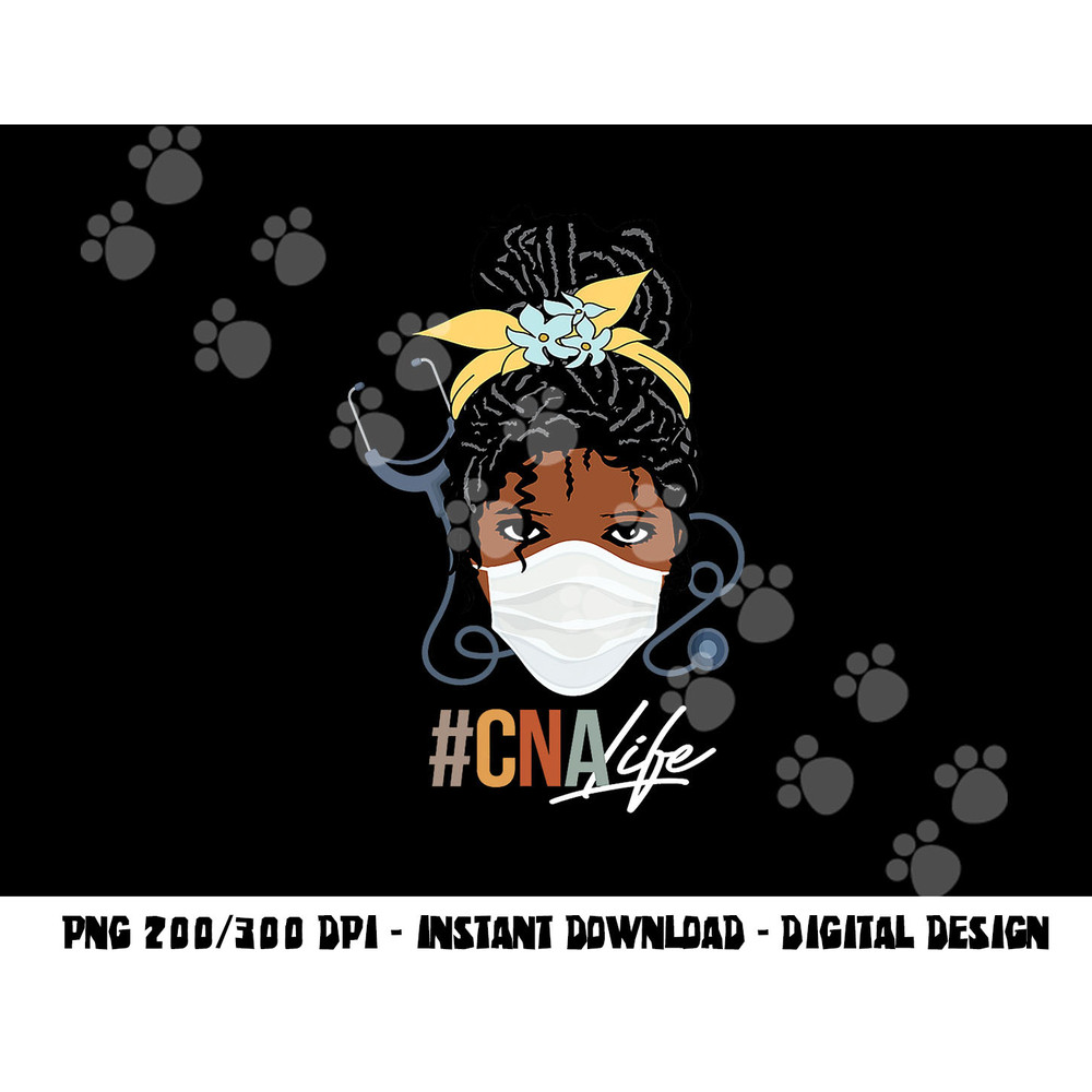 Black Woman CNA Life Emergency Nurse Assitant First Aider png,sublimation copy.jpg
