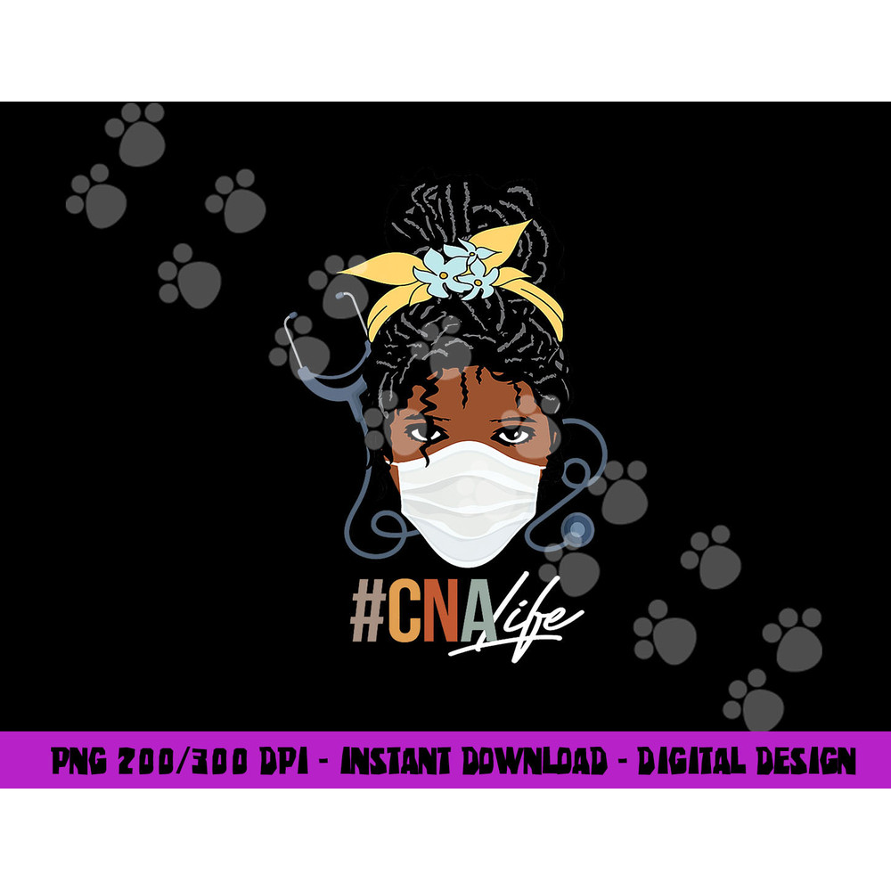 Black Woman CNA Life Emergency Nurse Assitant First Aider png,sublimation copy.jpg