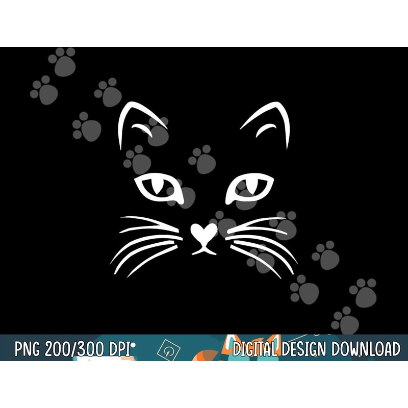 Cat Face T Shirt Halloween Tshirt For Women Girls Boys Kids png, sublimation copy.jpg