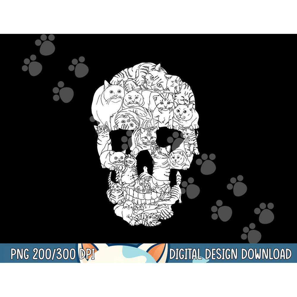 Cat Skull Kitty Skeleton Halloween Goth Punk Emo Gift png, sublimation copy.jpg
