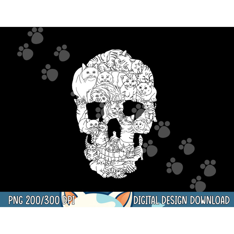 Cat Skull Kitty Skeleton Halloween Goth Punk Emo Gift png, sublimation copy.jpg