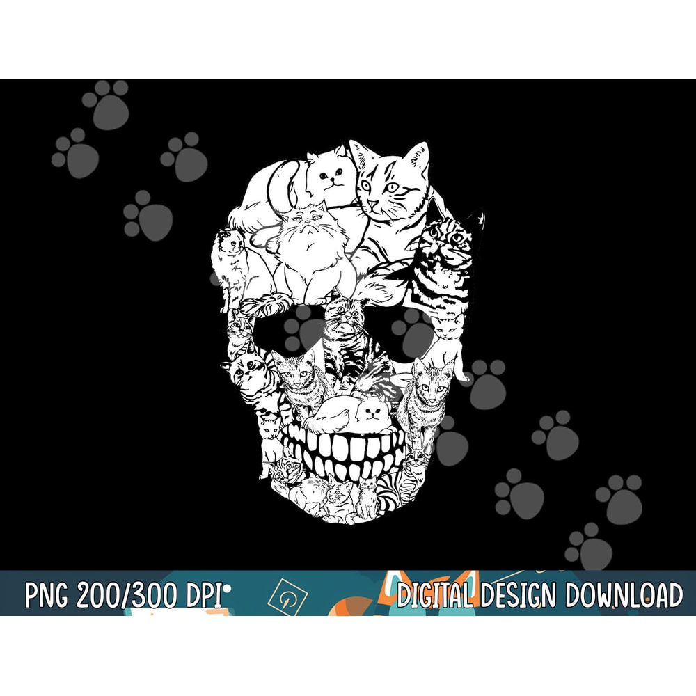 Cat Skull Shirt - Kitty Skeleton Halloween Costume Skull Cat png, sublimation copy.jpg