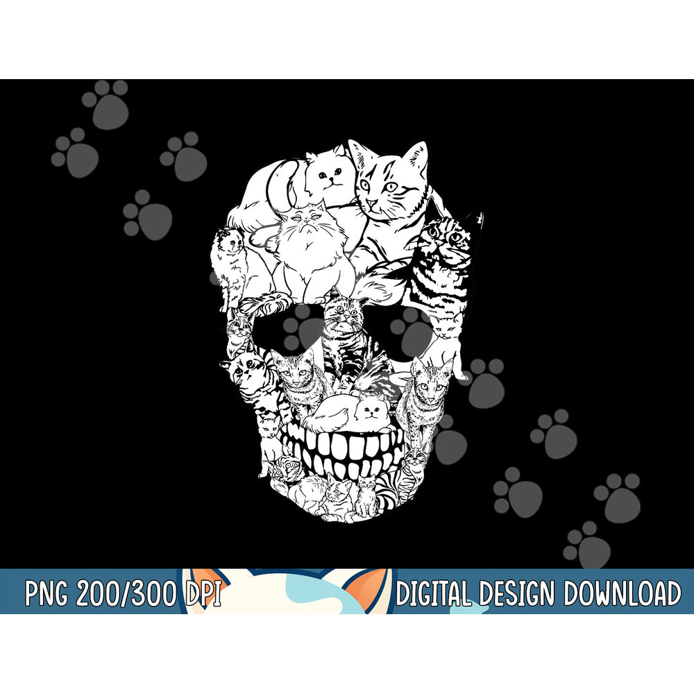 Cat Skull Shirt - Kitty Skeleton Halloween Costume Skull Cat png, sublimation copy.jpg