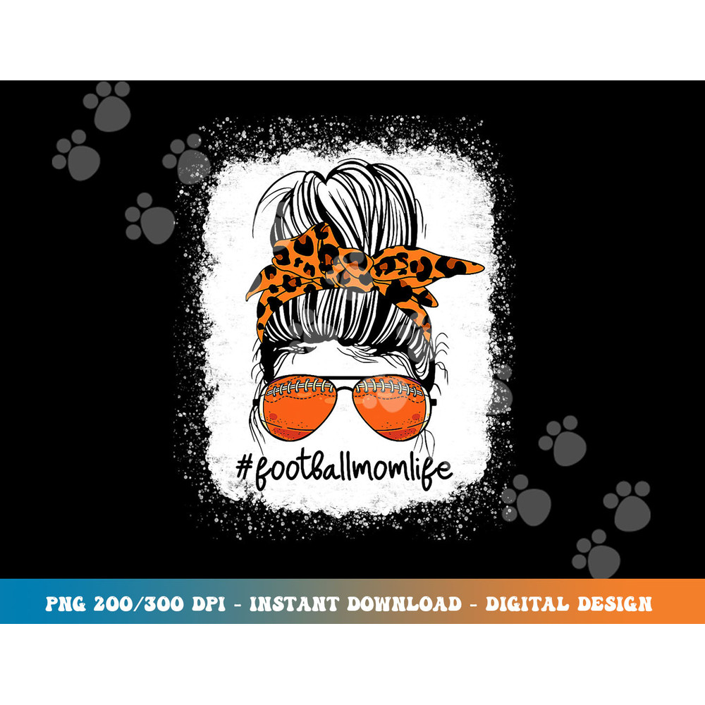 Bleached Football Mom Life Messy Bun Leopard Print png, sublimation copy.jpg