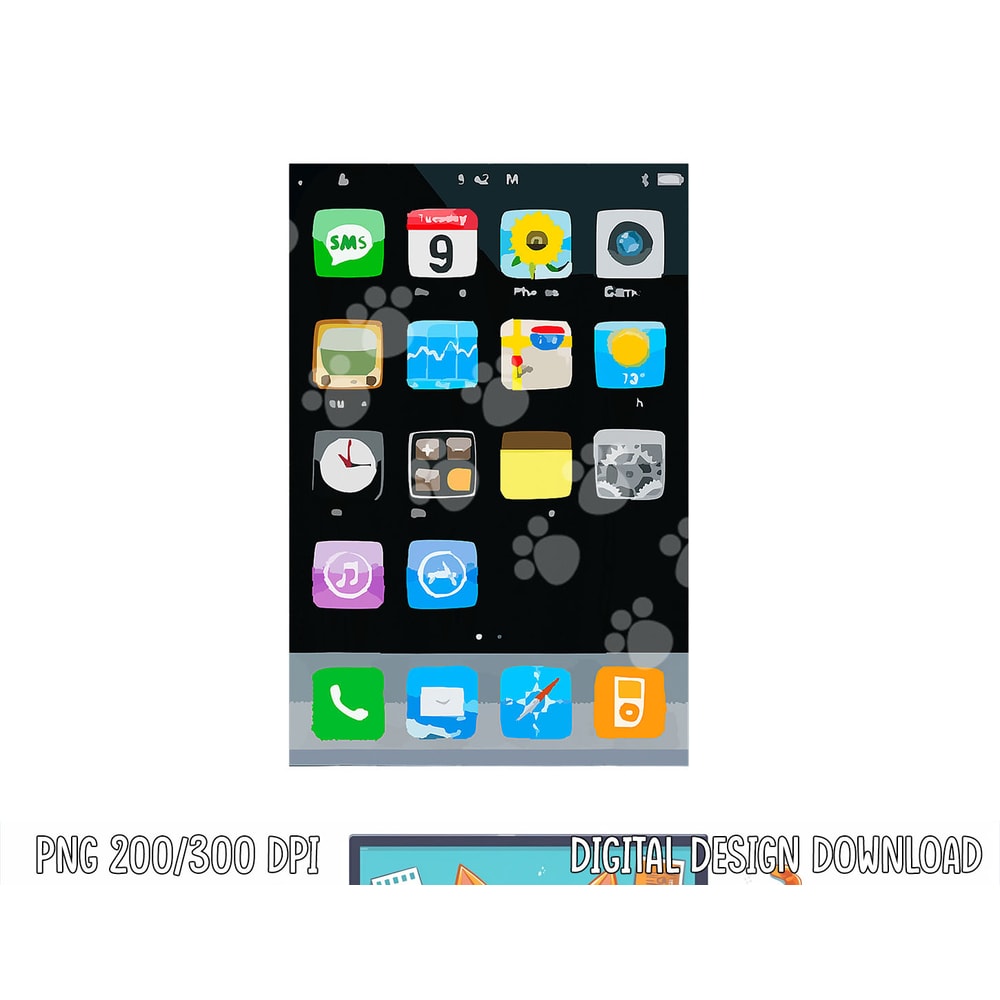 Cell Phone Smartphone Mobile App Halloween Costume png, sublimation copy.jpg