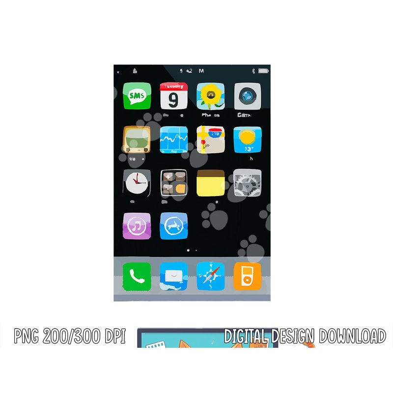 Cell Phone Smartphone Mobile App Halloween Costume png, sublimation copy.jpg