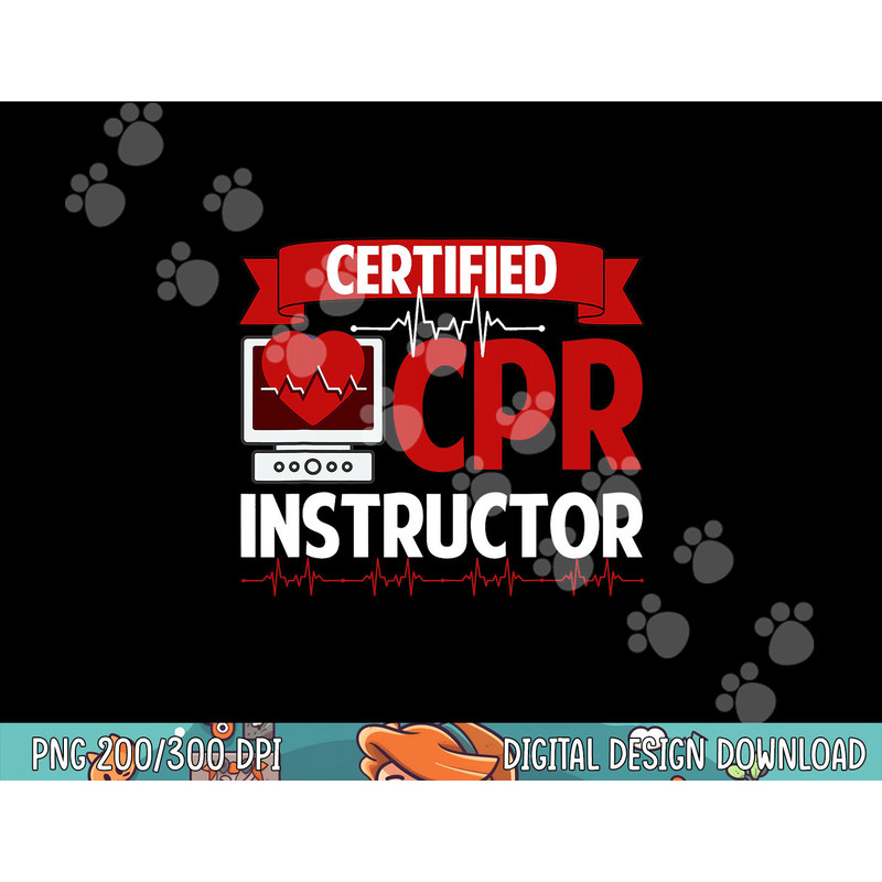 Certified CPR Instructor Training and Teaching EMS Ambulance png, sublimation copy.jpg
