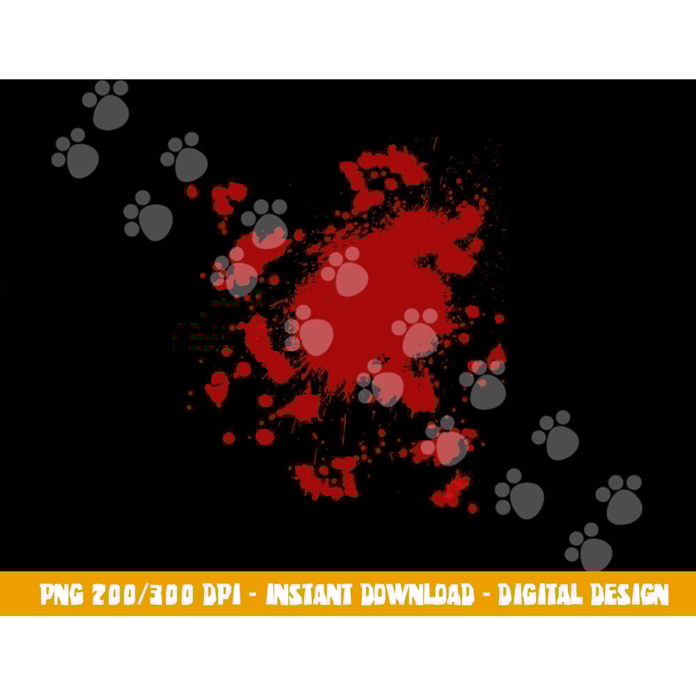 Blood Splatter Costume Gag Fancy Dress Scary Halloween png,sublimation copy.jpg