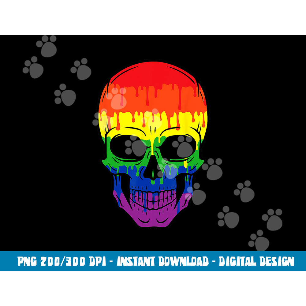 Bloody Skull LGBT Gay Pride Costume Easy Halloween Gifts  png,sublimation copy.jpg