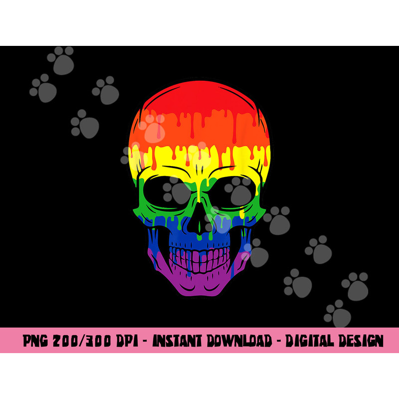 Bloody Skull LGBT Gay Pride Costume Easy Halloween Gifts png,sublimation copy.jpg