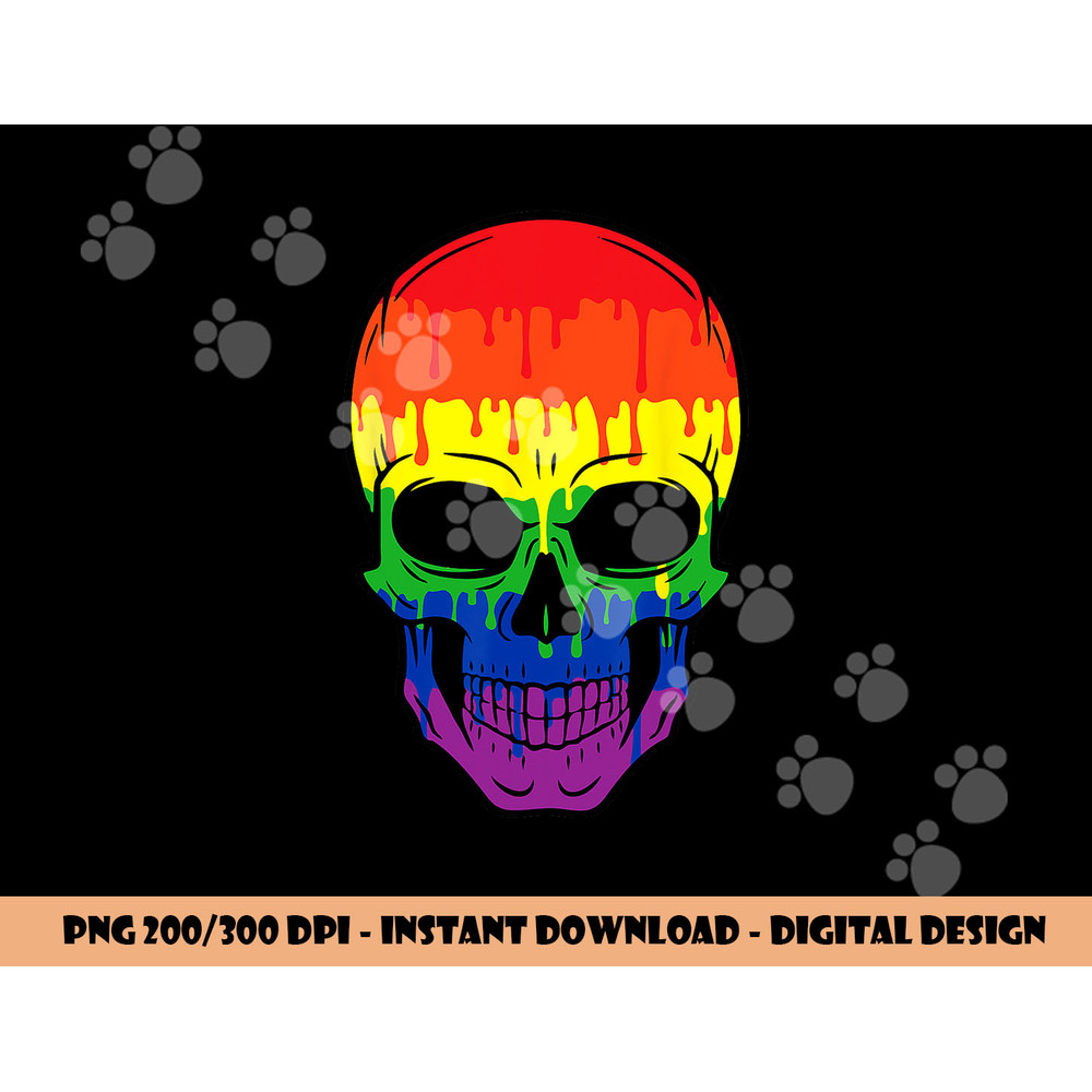 Bloody Skull LGBT Gay Pride Costume Easy Halloween Gifts  png,sublimation copy.jpg
