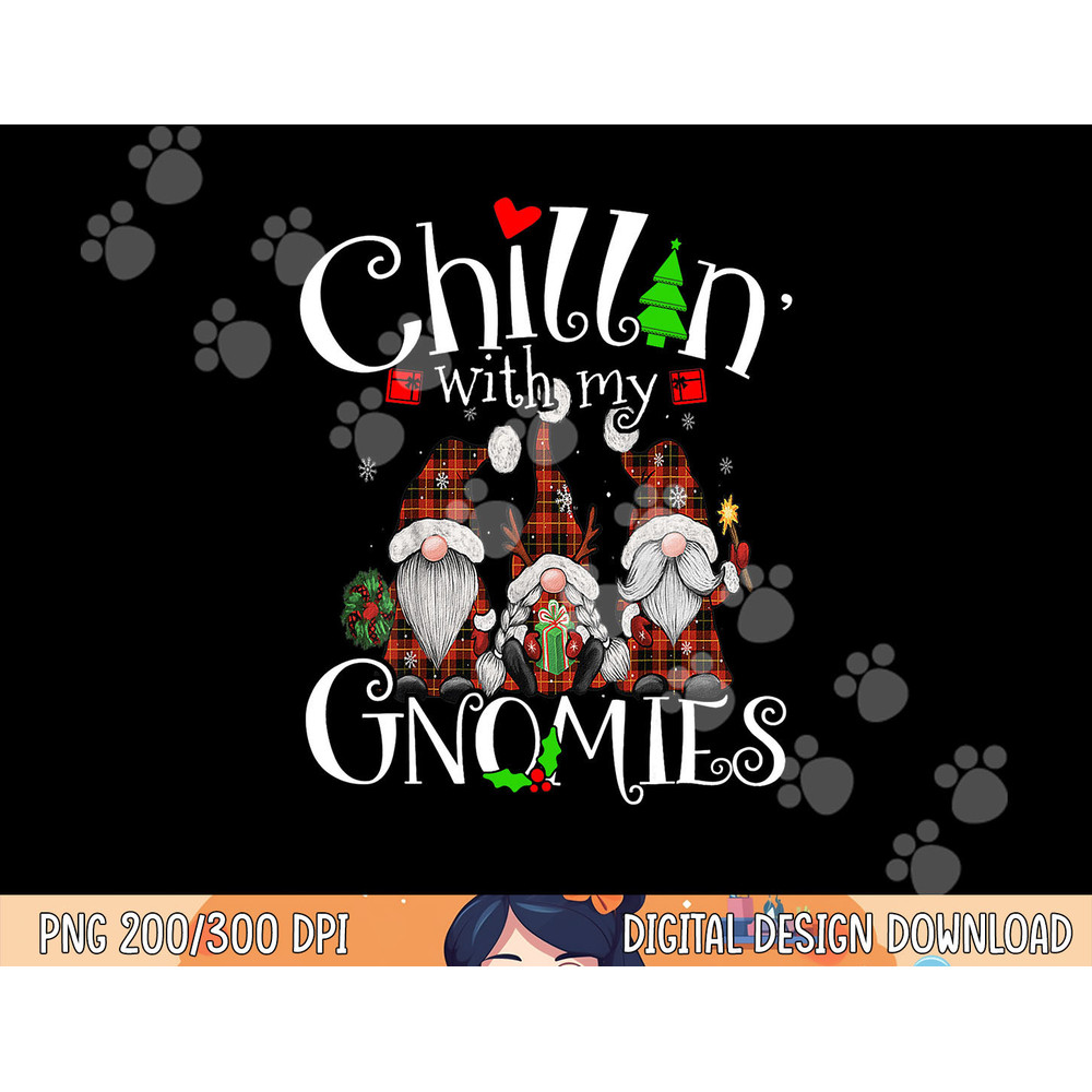 Chillin With My Gnomies, Christmas Red Gnomes Plaid Buffalo png,sublimation copy.jpg