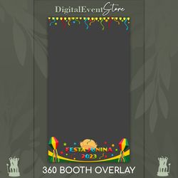 360 Overlay Festa Junina 360 Photobooth Festa Junina Videobooth Custom Filter Overlay 360 Selfie Booth Template Summer