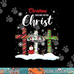 christmas begins with christ snowman christian cross xmas png,sublimation copy