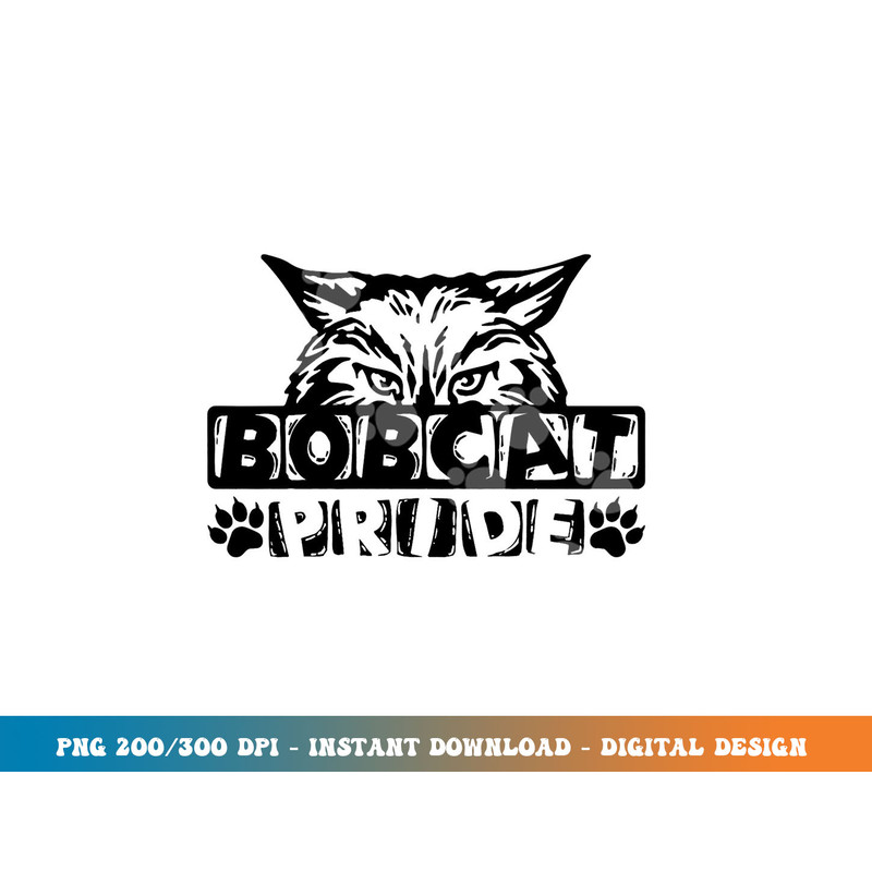 Bobcats School Sports Fan Team Spirit  png, sublimation copy.jpg