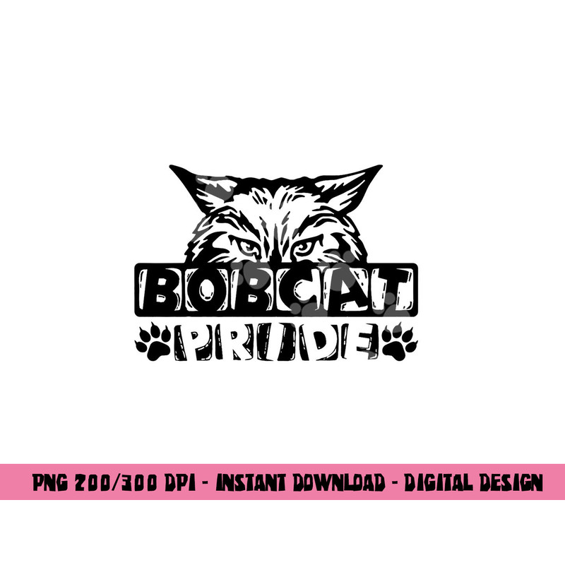 Bobcats School Sports Fan Team Spirit png, sublimation copy.jpg