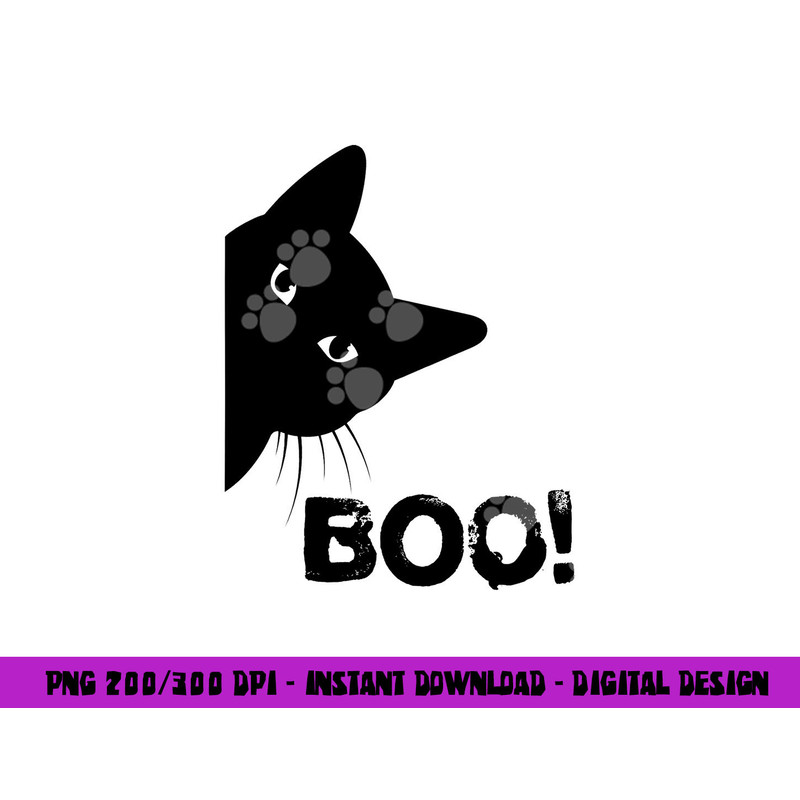 Boo Funny Hiding Peekaboo Scary Halloween Cat png,sublimation copy.jpg