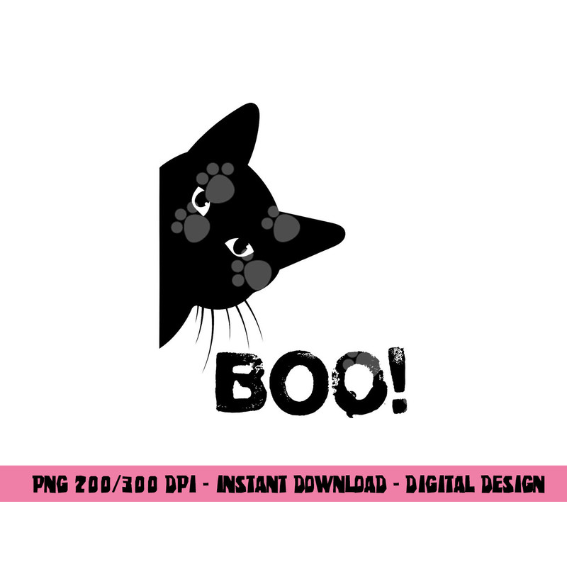 Boo Funny Hiding Peekaboo Scary Halloween Cat png,sublimation copy.jpg