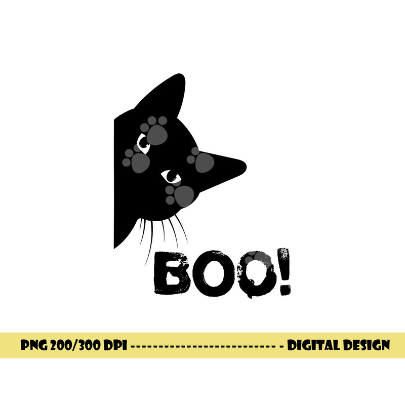 Boo Funny Hiding Peekaboo Scary Halloween Cat png,sublimation copy.jpg
