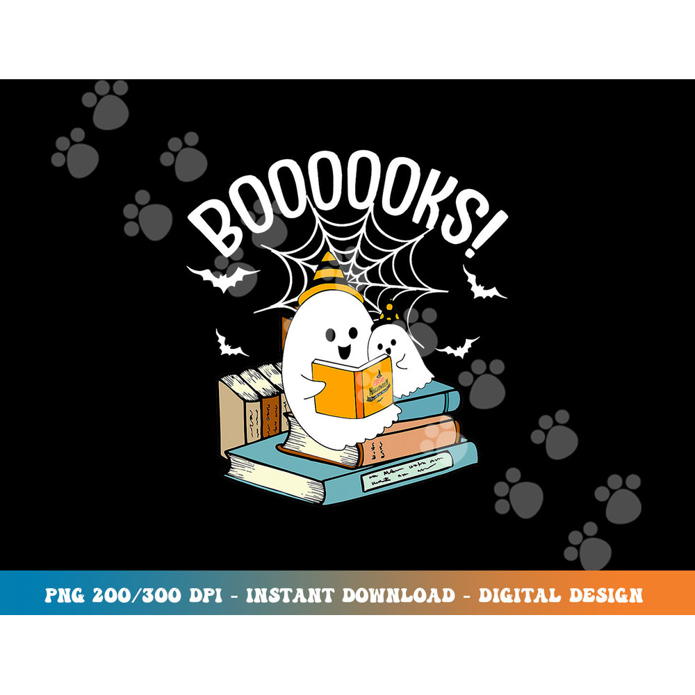 Booooks Ghost Read Books Halloween Funny  png,sublimation copy.jpg