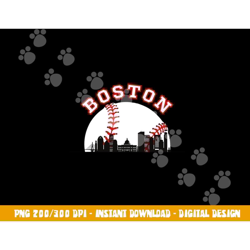 Boston Baseball Shirt Boston MA Cityscape BOS Skyline png, sublimation copy.jpg