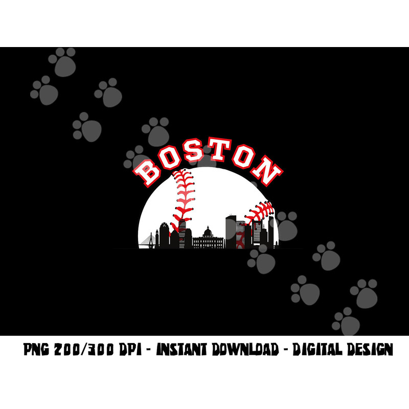 Boston Baseball Shirt Boston MA Cityscape BOS Skyline png, sublimation copy.jpg