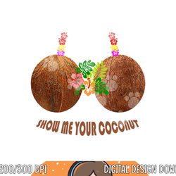 coconut bra halloween hawaiian costume gift png, sublimation copy