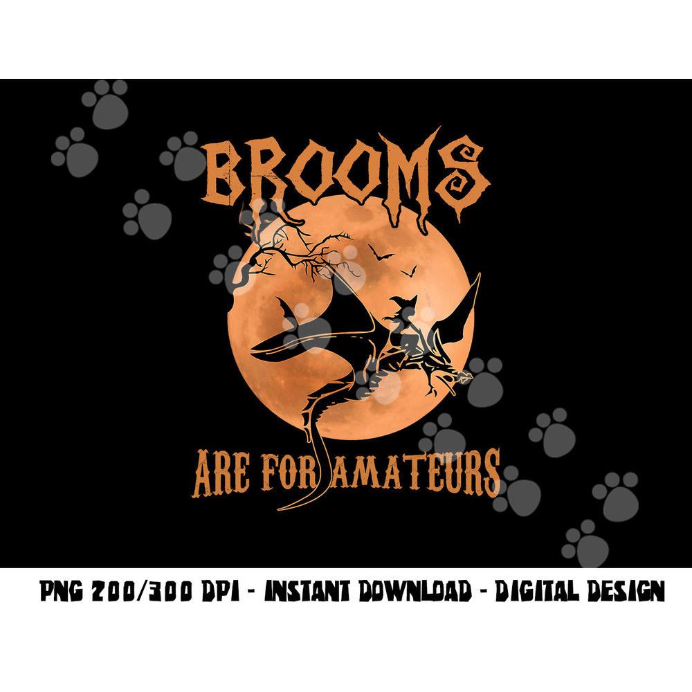Brooms Are For Amateurs Dragon Riding Witches Halloween png,sublimation copy.jpg