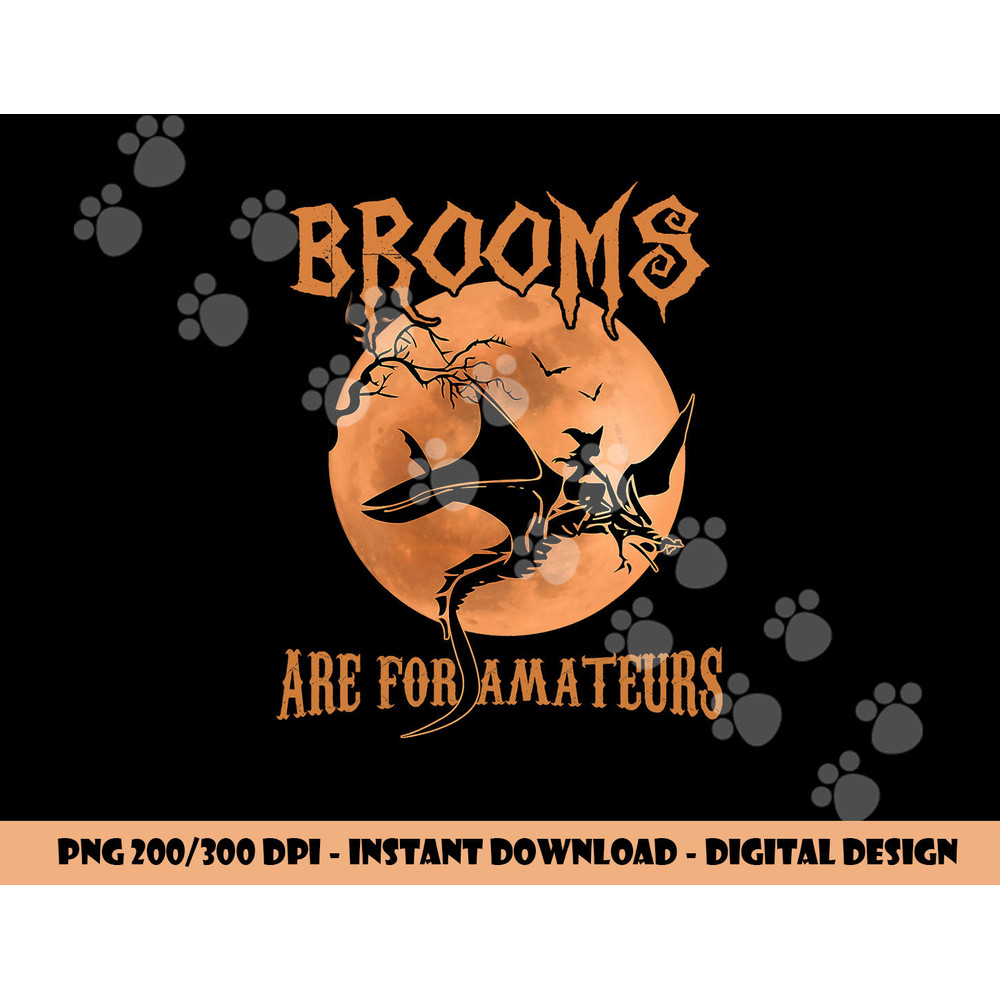 Brooms Are For Amateurs Dragon Riding Witches Halloween  png,sublimation copy.jpg