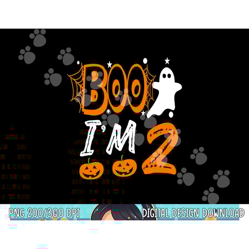 2nd Birthday Kids Boo I m 2 Two Yr Ghost Halloween Costume png, sublimation copy.jpg