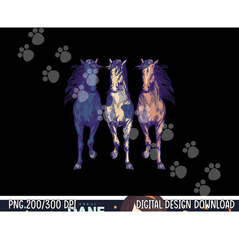 3 Horses Running Around Tshirt Graphic Horse Art png, sublimation copy.jpg