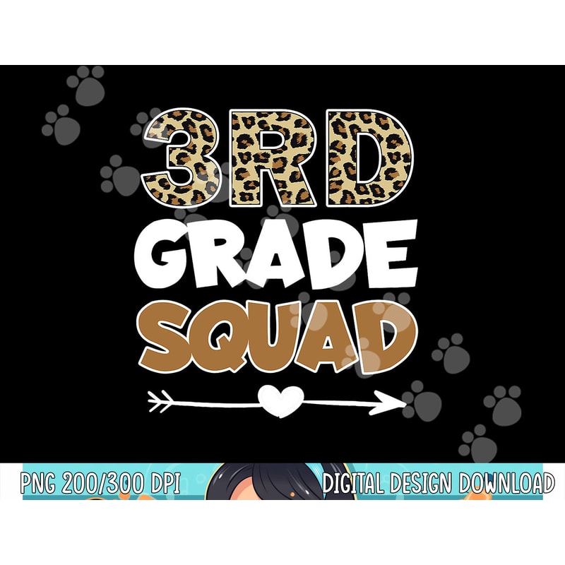 3rd Grade Squad Leopard Third Grade Teacher Kids png, sublimation copy.jpg