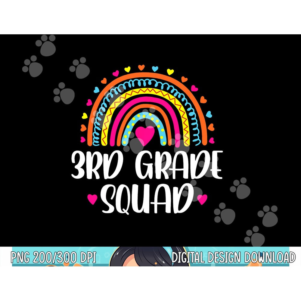 3rd Grade Squad Rainbow Back To School Teacher Womens Kids png, sublimation copy.jpg