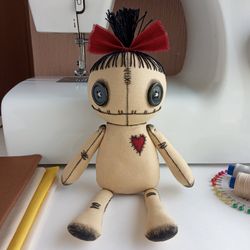 Handmade Voodoo Doll, Spooky Cute Home Decor