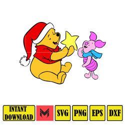 Winnie Pooh Christmas Svg, Christmas Svg, Christmas Pooh svg, Winnie The Pooh Christmas cricut (15)