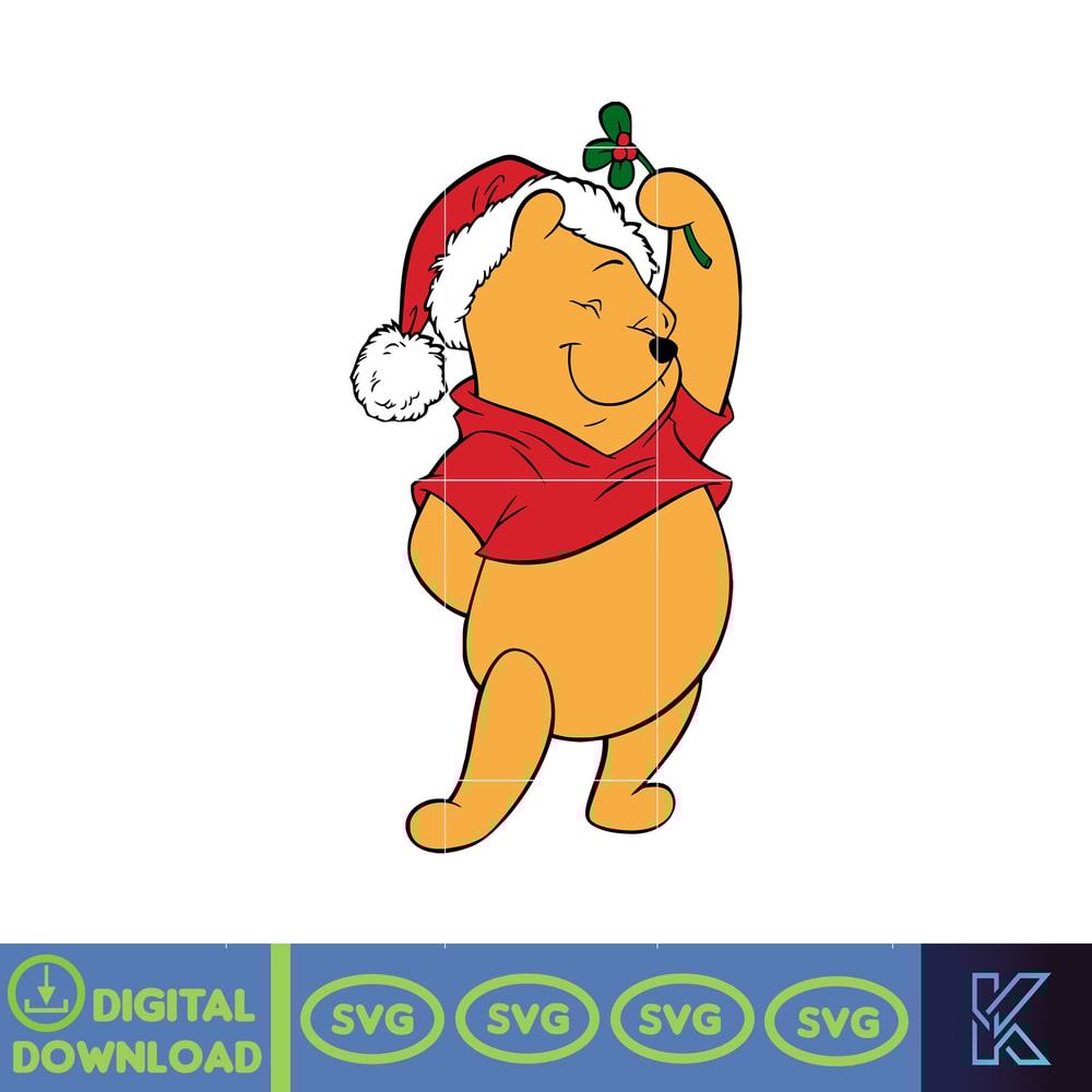 Winnie Pooh Christmas Svg, Christmas Svg, Christmas Pooh svg, Winnie The Pooh Christmas cricut (16).jpg