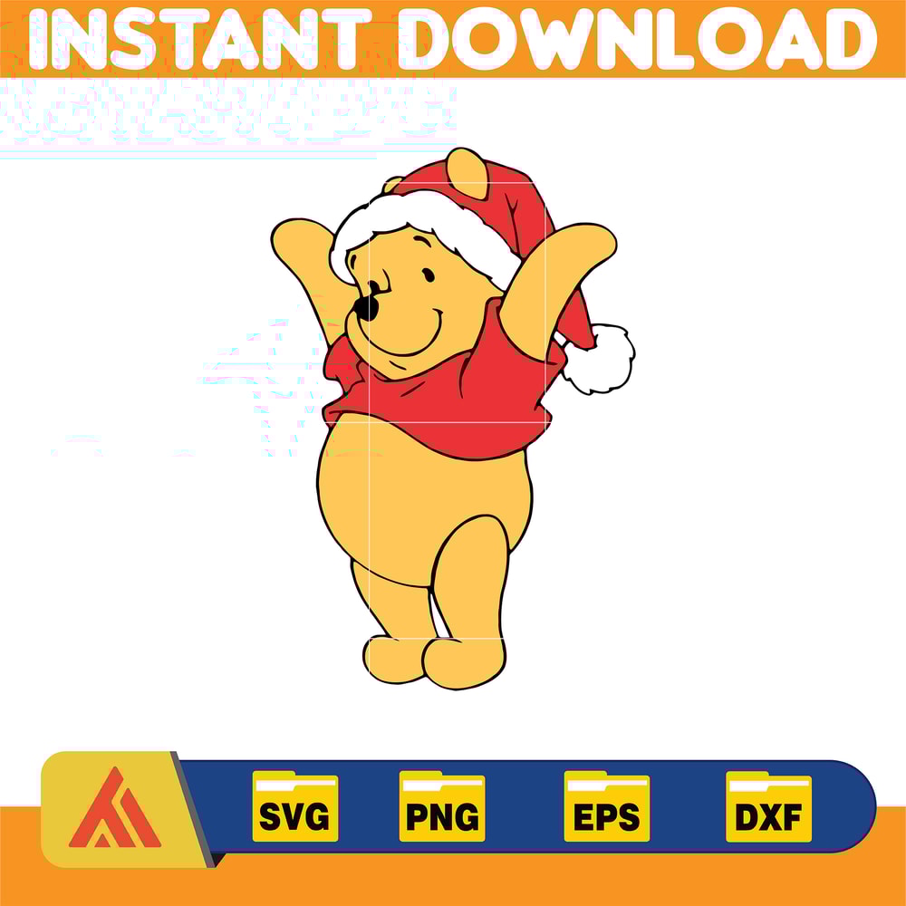 Winnie Pooh Christmas Svg, Christmas Svg, Christmas Pooh svg, Winnie The Pooh Christmas cricut (17).jpg