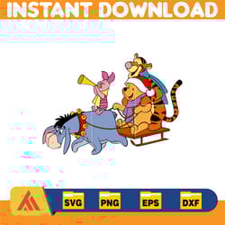 winnie pooh christmas svg, christmas svg, christmas pooh svg, winnie the pooh christmas cricut (18)