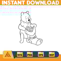 winnie pooh christmas svg, christmas svg, christmas pooh svg, winnie the pooh christmas cricut (21)