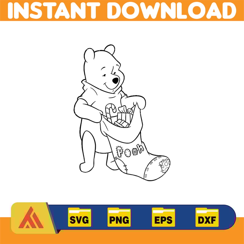 Winnie Pooh Christmas Svg, Christmas Svg, Christmas Pooh svg, Winnie The Pooh Christmas cricut (21).jpg