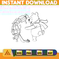 winnie pooh christmas svg, christmas svg, christmas pooh svg, winnie the pooh christmas cricut (24)
