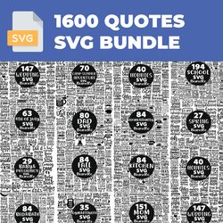 1600 Quotes SVG bundle, Inspirational quotes, Motivational quotes, Typography SVG, Quote designs, Digital quotes