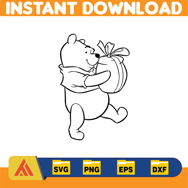 Winnie Pooh Christmas Svg, Christmas Svg, Christmas Pooh svg, Winnie The Pooh Christmas cricut (28).jpg