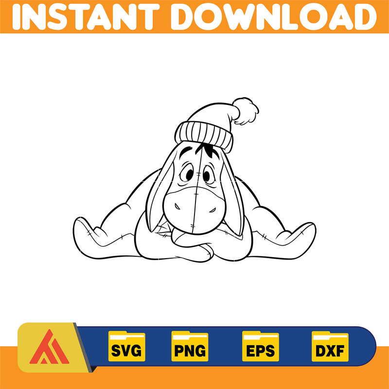 Winnie Pooh Christmas Svg, Christmas Svg, Christmas Pooh svg, Winnie The Pooh Christmas cricut (30).jpg