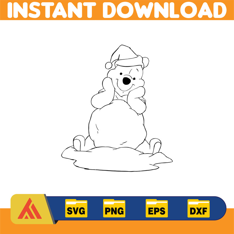 Winnie Pooh Christmas Svg, Christmas Svg, Christmas Pooh svg, Winnie The Pooh Christmas cricut (33).jpg