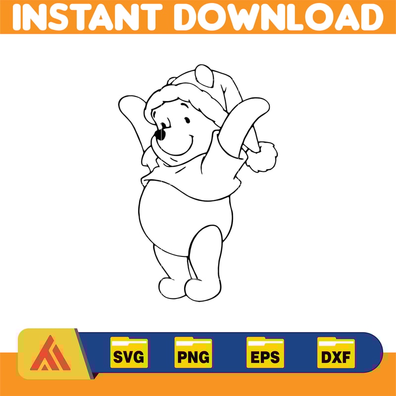 Winnie Pooh Christmas Svg, Christmas Svg, Christmas Pooh svg, Winnie The Pooh Christmas cricut (37).jpg