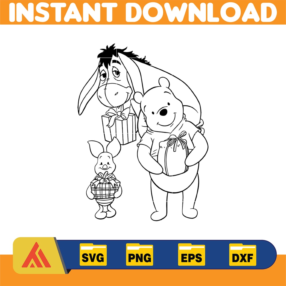 Winnie Pooh Christmas Svg, Christmas Svg, Christmas Pooh svg, Winnie The Pooh Christmas cricut (40).jpg